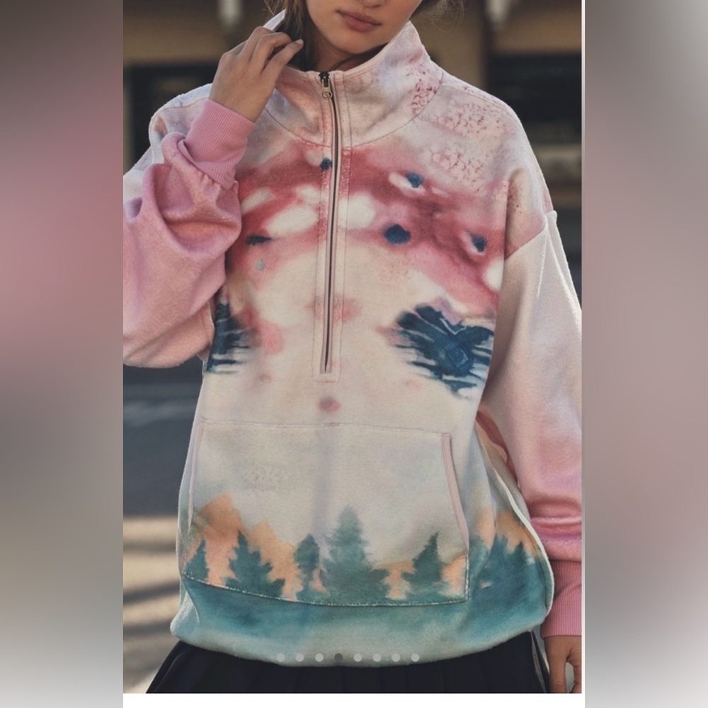 Pilcro Half-Zip Pullover Sweatshirt NWT anthrolpologie